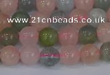 CMG172 15.5 inches 8mm round morganite gemstone beads wholesale