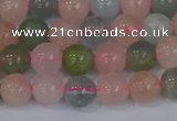 CMG172 15.5 inches 8mm round morganite gemstone beads wholesale