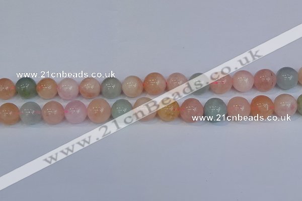 CMG175 15.5 inches 14mm round morganite gemstone beads wholesale