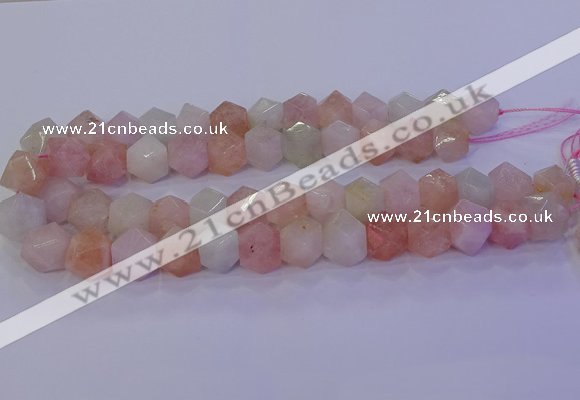 CMG226 15.5 inches 12*14mm - 14*16mm faceted nuggets morganite beads