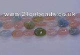 CMG234 15.5 inches 13*18mm flat teardrop morganite beads wholesale