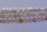 CMG254 15.5 inches 12mm faceted coin morganite beads