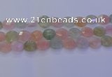 CMG256 15.5 inches 16mm faceted coin morganite beads