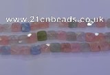 CMG261 15.5 inches 14*14mm faceted square morganite beads