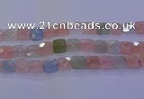 CMG262 15.5 inches 16*16mm faceted square morganite beads