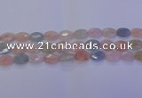 CMG265 15.5 inches 8*12mm faceted oval morganite beads