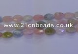 CMG274 15.5 inches 13*18mm faceted flat teardrop morganite beads