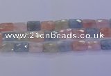 CMG280 15.5 inches 13*18mm faceted rectangle morganite beads