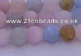 CMG302 15.5 inches 8mm round matte morganite beads wholesale