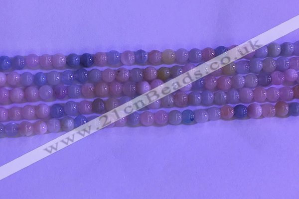 CMG360 15.5 inches 4mm round natural morganite gemstone beads