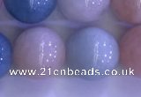 CMG365 15.5 inches 14mm round natural morganite gemstone beads