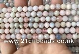 CMG378 15.5 inches 6mm faceted round morganite gemstone beads