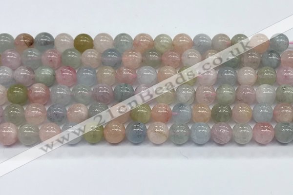 CMG392 15.5 inches 8mm round morganite gemstone beads