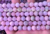 CMG398 15.5 inches 8mm faceted round morganite beads wholesale