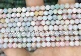 CMG401 15.5 inches 4mm round morganite beads wholesale