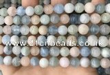 CMG421 15.5 inches 8mm round natural morganite gemstone beads