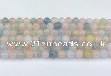 CMG431 15.5 inches 8mm round morganite beads wholesale