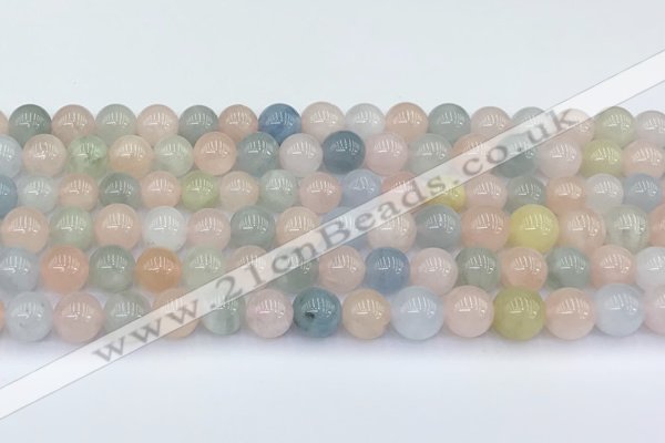 CMG431 15.5 inches 8mm round morganite beads wholesale