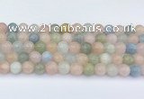 CMG432 15.5 inches 9mm round morganite beads wholesale