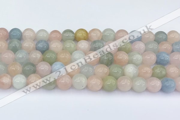 CMG432 15.5 inches 9mm round morganite beads wholesale