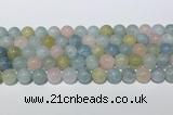 CMG442 15.5 inches 10mm round morganite gemstone beads wholesale