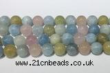 CMG444 15.5 inches 14mm round morganite gemstone beads wholesale