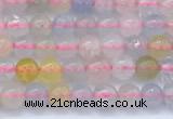 CMG475 15 inches 4mm round morganite gemstone beads