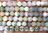 CMG517 15 inches 9mm round morganite gemstone beads