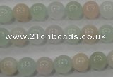 CMG52 15.5 inches 8mm round natural morganite beads wholesale