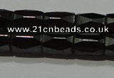 CMH105 15.5 inches 5*8mm faceted tube magnetic hematite beads