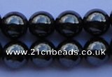 CMH11 16 inches 12mm round magnetic hematite beads Wholesale