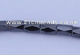 CMH12 16 inches 6*8mm faceted column magnetic hematite beads