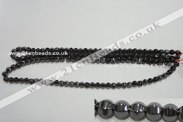 CMH129 15.5 inches 6*6mm pumpkin magnetic hematite beads