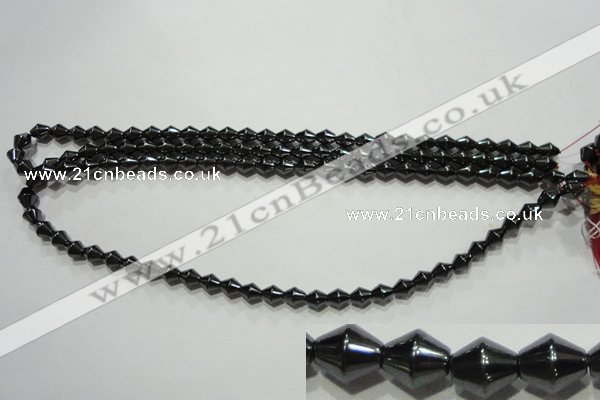 CMH132 15.5 inches 6*7mm bicone magnetic hematite beads