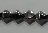 CMH136 15.5 inches 8*8mm faceted bicone magnetic hematite beads