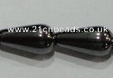 CMH140 15.5 inches 8*16mm teardrop magnetic hematite beads