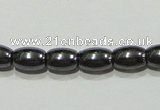 CMH145 15.5 inches 4*6mm rice magnetic hematite beads wholesale