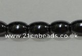 CMH146 15.5 inches 5*8mm rice magnetic hematite beads wholesale