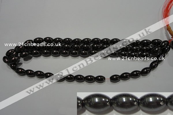 CMH149 15.5 inches 8*12mm rice magnetic hematite beads wholesale