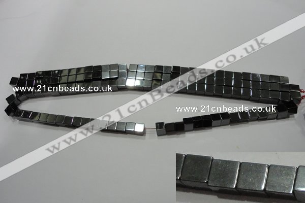 CMH160 15.5 inches 6*6mm cube magnetic hematite beads wholesale