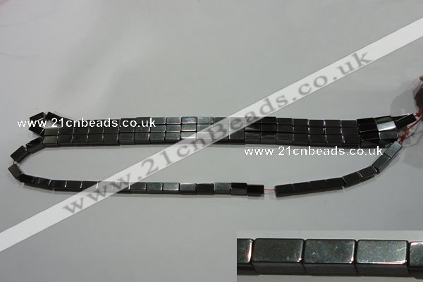 CMH163 15.5 inches 4*8mm cuboid magnetic hematite beads