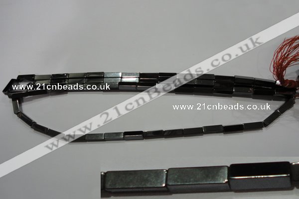 CMH164 15.5 inches 4*13mm cuboid magnetic hematite beads