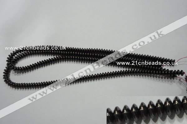 CMH166 15.5 inches 3*6mm rondelle magnetic hematite beads