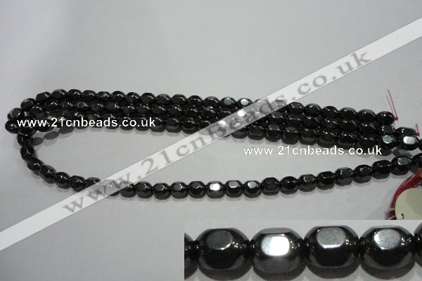 CMH169 15.5 inches 6*8mm lantern magnetic hematite beads