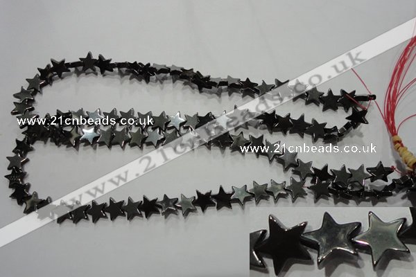 CMH177 15.5 inches 10*10mm star magnetic hematite beads wholesale