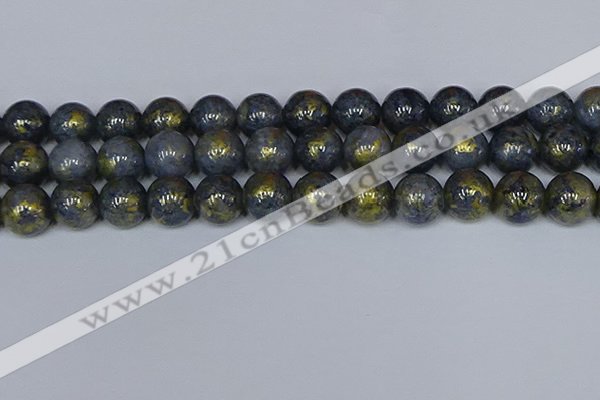 CMJ1004 15.5 inches 12mm round Mashan jade beads wholesale