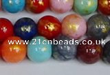 CMJ1011 15.5 inches 6mm round mixed Mashan jade beads wholesale