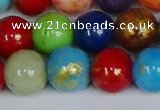 CMJ1014 15.5 inches 12mm round mixed Mashan jade beads wholesale