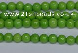 CMJ113 15.5 inches 4mm round Mashan jade beads wholesale