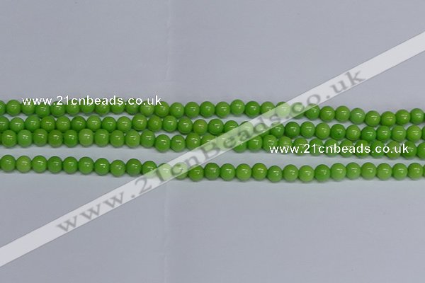 CMJ114 15.5 inches 6mm round Mashan jade beads wholesale